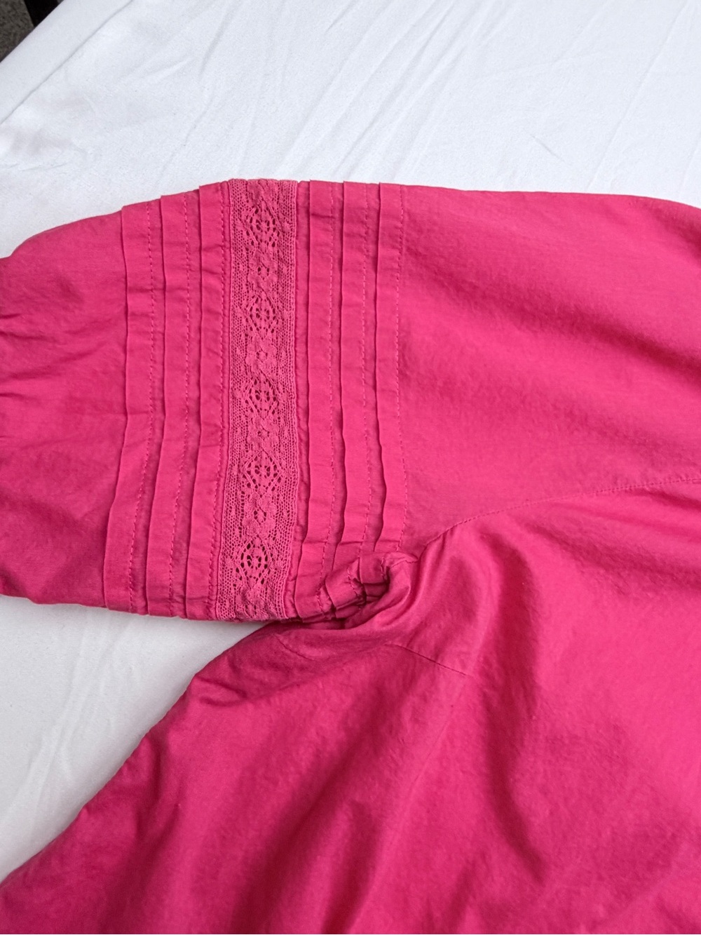 Talbots Fuchsia Button-Front Blouse - Picture 7 of 8